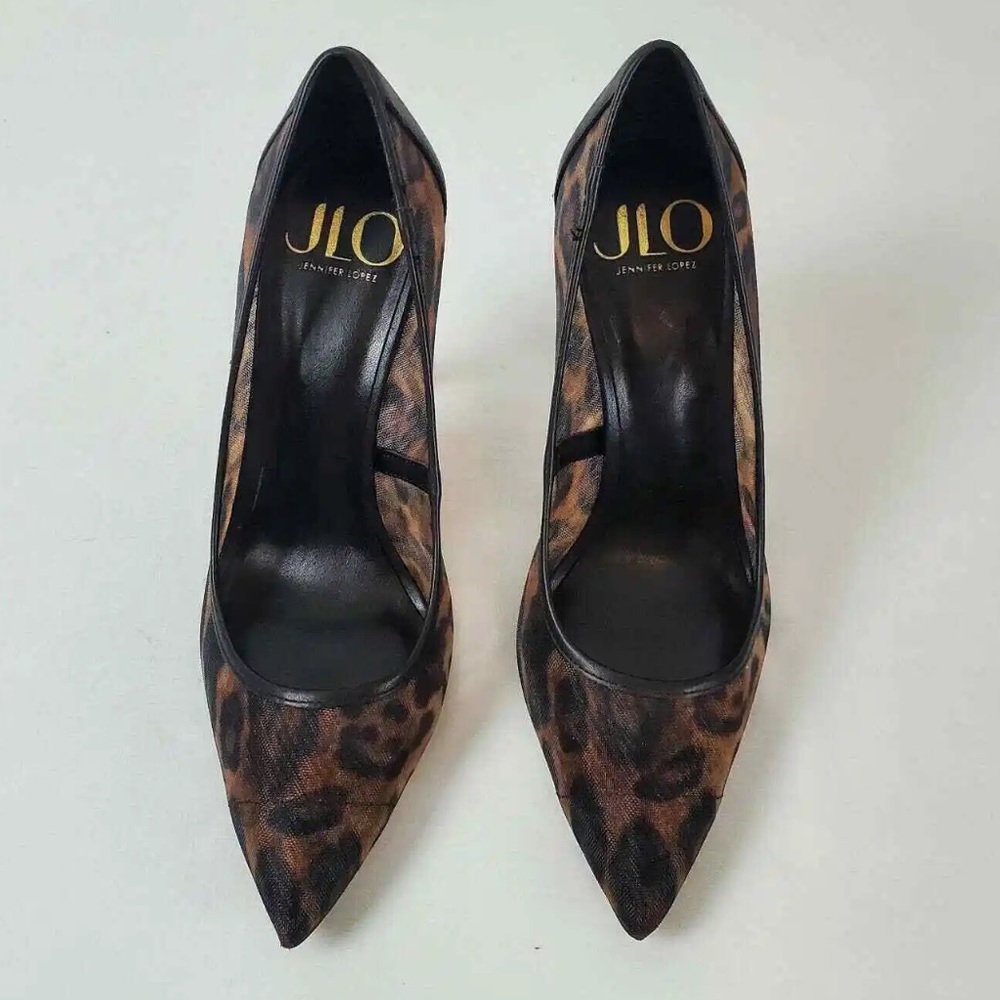 JLO Jennifer Lopez DSW Pelana shoes size 9 animal print pointed toe pumps NIB 🖤